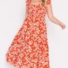 Lorraine Designs Casual Dresses | Fit & Flare Dresses*Farah Red Petal Whimsy Dress