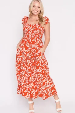 Lorraine Designs Casual Dresses | Fit & Flare Dresses*Farah Red Petal Whimsy Dress