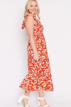 Lorraine Designs Casual Dresses | Fit & Flare Dresses*Farah Red Petal Whimsy Dress