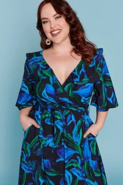 Lorraine Casual Dresses | Fit & Flare Dresses*Finley Ocean Blue Dress