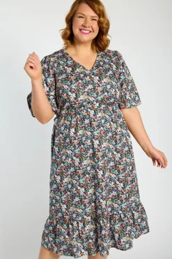 Lorraine Designs Casual Dresses | Fit & Flare Dresses*Florida Flower Burst Dress