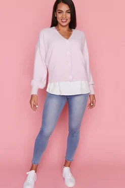 Lorraine Designs Knits & Cardigans*Fluffy Soft Pink Cardi
