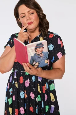Lorraine Designs Shirt Dresses | Casual Dresses*Frankie Bookworm Black Dress
