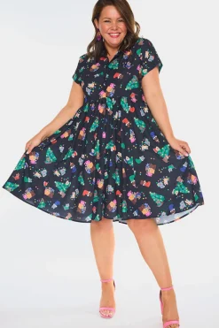Lorraine Designs Casual Dresses | Fit & Flare Dresses*Frankie Christmas Pets Dress