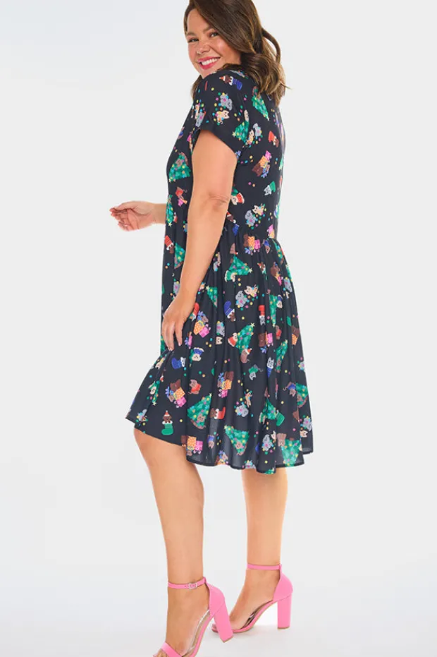 Lorraine Designs Casual Dresses | Fit & Flare Dresses*Frankie Christmas Pets Dress