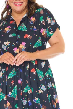 Lorraine Designs Casual Dresses | Fit & Flare Dresses*Frankie Christmas Pets Dress