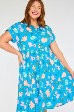 Lorraine Designs Shirt Dresses | Casual Dresses*Frankie Dino Print Dress
