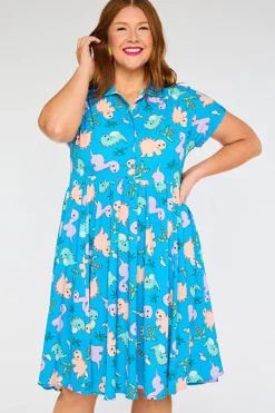 Lorraine Designs Shirt Dresses | Casual Dresses*Frankie Dino Print Dress