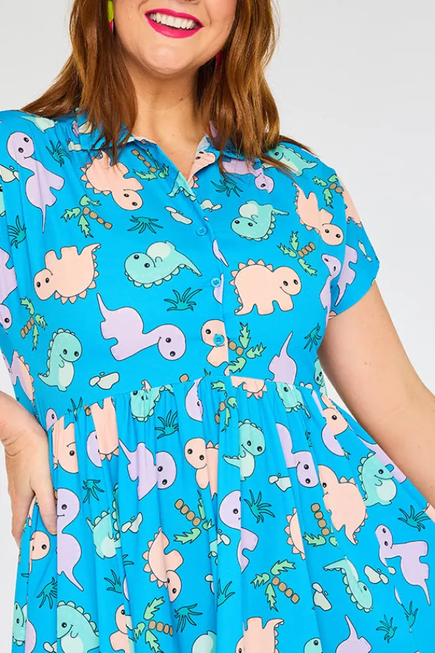 Lorraine Designs Shirt Dresses | Casual Dresses*Frankie Dino Print Dress