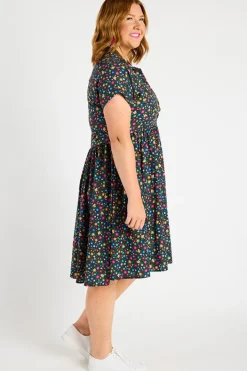 Lorraine Designs Shirt Dresses | Casual Dresses*Frankie Ditsy Black Dress