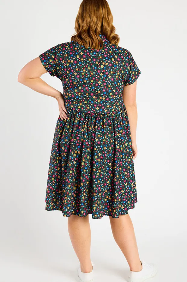 Lorraine Designs Shirt Dresses | Casual Dresses*Frankie Ditsy Black Dress