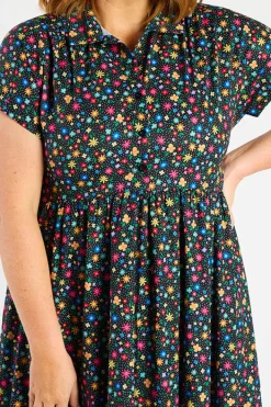 Lorraine Designs Shirt Dresses | Casual Dresses*Frankie Ditsy Black Dress
