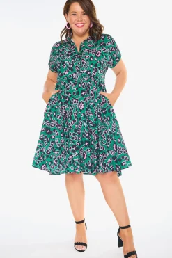 Lorraine Designs Shirt Dresses | Casual Dresses*Frankie Green Leopard Dress