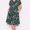 Lorraine Designs Shirt Dresses | Casual Dresses*Frankie Inky Plants Dress