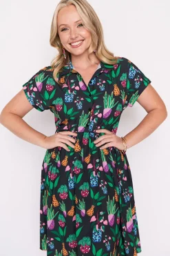 Lorraine Designs Shirt Dresses | Casual Dresses*Frankie Inky Plants Dress