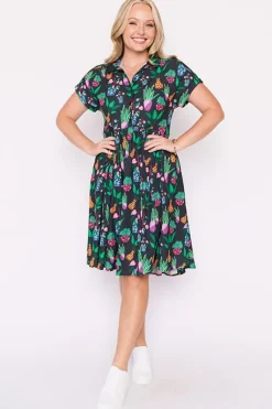 Lorraine Designs Shirt Dresses | Casual Dresses*Frankie Inky Plants Dress