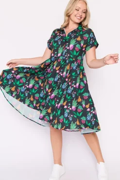 Lorraine Designs Shirt Dresses | Casual Dresses*Frankie Inky Plants Dress