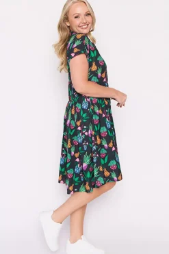 Lorraine Designs Shirt Dresses | Casual Dresses*Frankie Inky Plants Dress