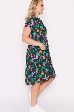 Lorraine Designs Shirt Dresses | Casual Dresses*Frankie Inky Plants Dress