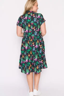 Lorraine Designs Shirt Dresses | Casual Dresses*Frankie Inky Plants Dress