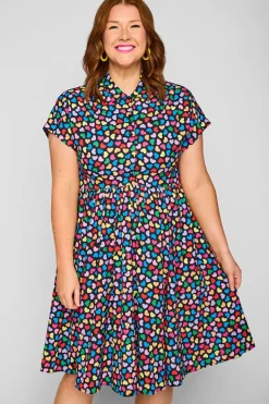 Lorraine Designs Shirt Dresses | Casual Dresses*Frankie Love Candy Black Dress