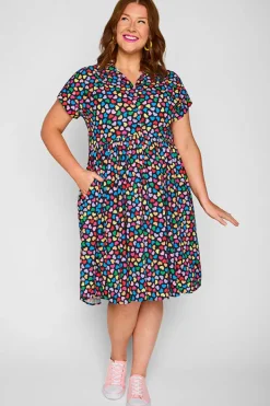 Lorraine Designs Shirt Dresses | Casual Dresses*Frankie Love Candy Black Dress