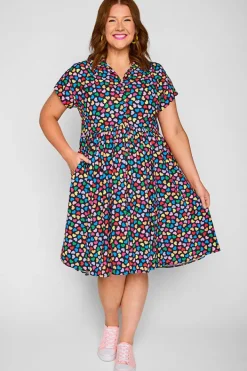 Lorraine Designs Shirt Dresses | Casual Dresses*Frankie Love Candy Black Dress
