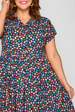 Lorraine Designs Shirt Dresses | Casual Dresses*Frankie Love Candy Black Dress