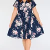 Lorraine Designs Shirt Dresses | Casual Dresses*Frankie Navy Floral Dress