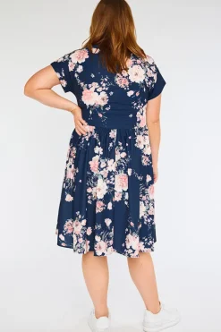Lorraine Designs Shirt Dresses | Casual Dresses*Frankie Navy Floral Dress