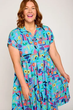 Lorraine Designs Shirt Dresses | Casual Dresses*Frankie Shine Bright Dress