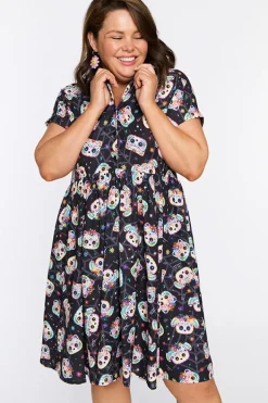 Lorraine Designs Shirt Dresses | Casual Dresses*Frankie Sugar Skull Pets Dress