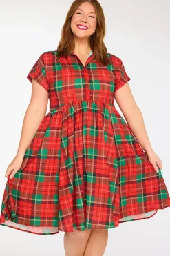 Lorraine Designs Shirt Dresses | Casual Dresses*Frankie Tartan Christmas Dress