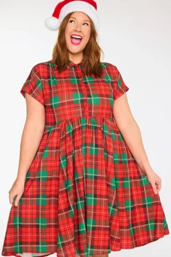 Lorraine Designs Shirt Dresses | Casual Dresses*Frankie Tartan Christmas Dress