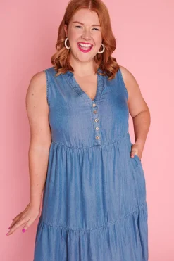 Lorraine Designs Casual Dresses | Shirt Dresses*Frannie Chambray Dress