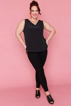 Lorraine Designs Tops*Gabrielle Black Top