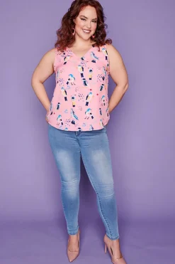 Lorraine Designs Tops*Gabrielle Garden Birds Top