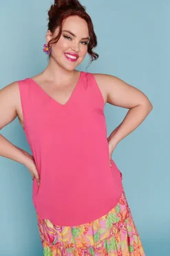 Lorraine Designs Tops*Gabrielle Hot Pink Top