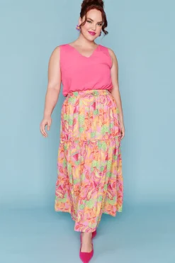 Lorraine Designs Tops*Gabrielle Hot Pink Top