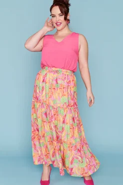 Lorraine Designs Tops*Gabrielle Hot Pink Top