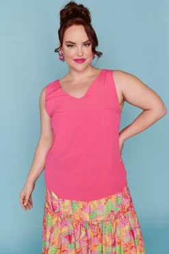 Lorraine Designs Tops*Gabrielle Hot Pink Top