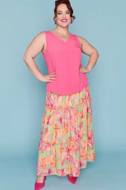 Lorraine Designs Tops*Gabrielle Hot Pink Top