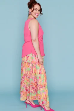 Lorraine Designs Tops*Gabrielle Hot Pink Top