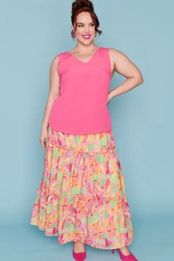 Lorraine Designs Tops*Gabrielle Hot Pink Top