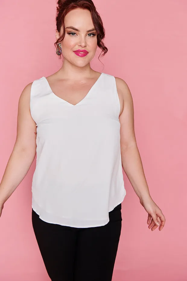 Lorraine Designs Tops*Gabrielle White Top