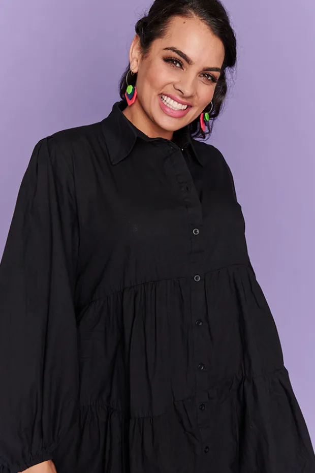 Lorraine Designs Casual Dresses | Shirt Dresses*Ginger Black Dress