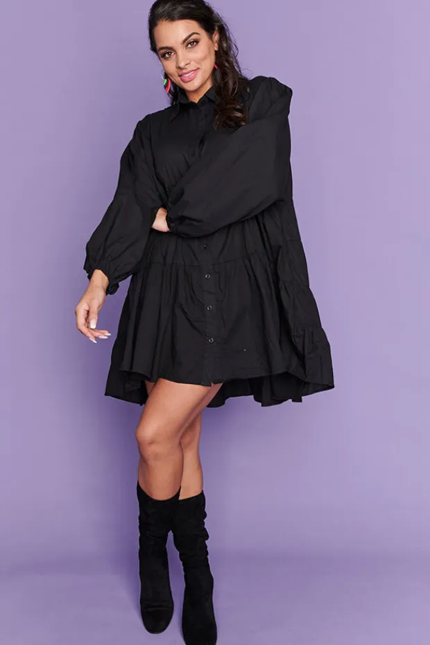 Lorraine Designs Casual Dresses | Shirt Dresses*Ginger Black Dress