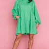 Lorraine Designs Casual Dresses | Shirt Dresses*Ginger Green Dress