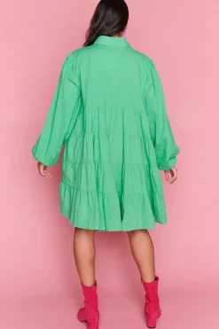 Lorraine Designs Casual Dresses | Shirt Dresses*Ginger Green Dress