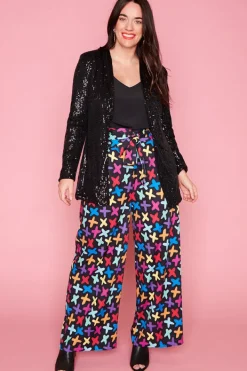 Lorraine Jackets & Coats*Glow Black Sequin Blazer